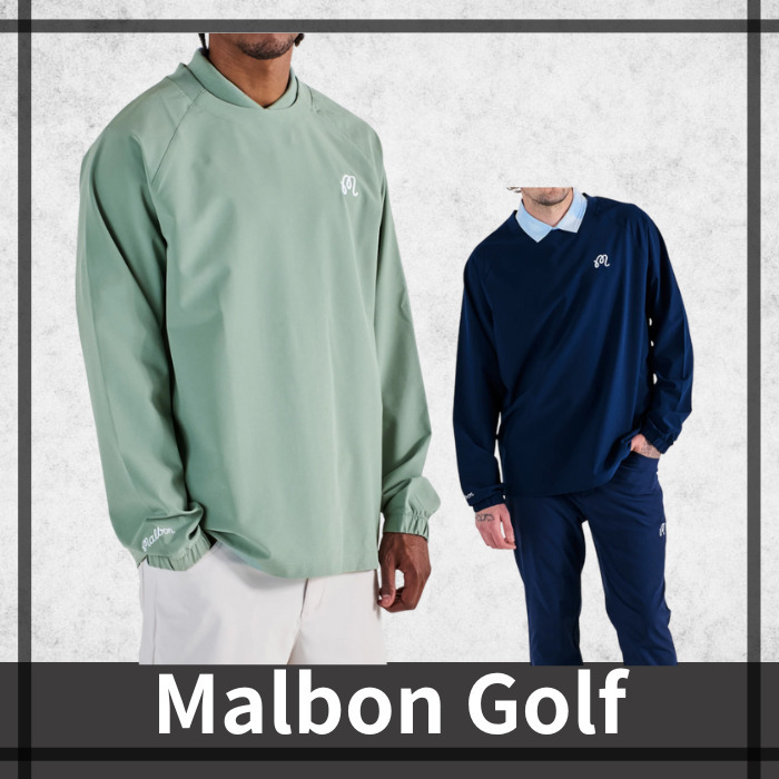 注目★【Malbon Golf】× ADIDAS クルーネック プル オーバー