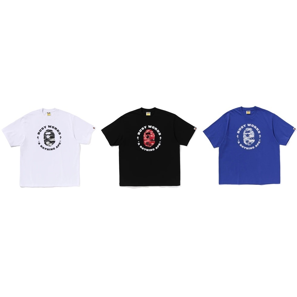 【A BATHING APE】3色展開 PALM TREE CAMO BUSY WORKS STA TEE