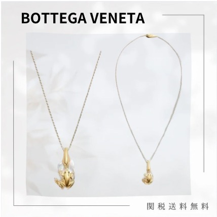 ［25ss新作］BOTTEGA VENETA フロッグペンダント ネックレス