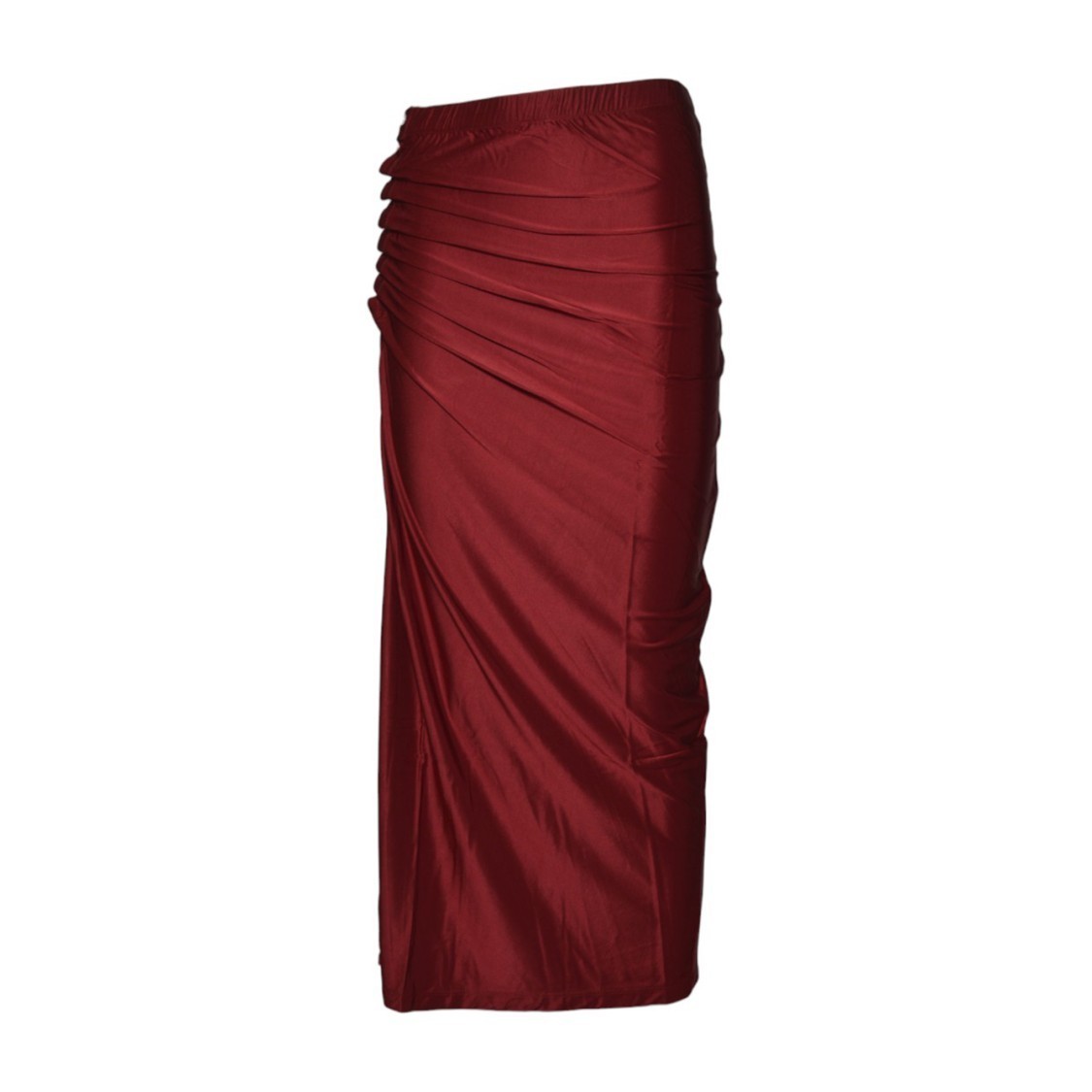 スカート Rabanne Rabanne Red Viscose Draped Maxi Skirt
