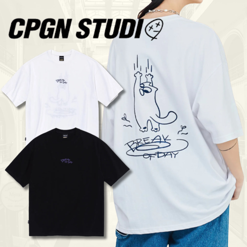Tシャツ・カットソー CPGN STUDIO_COMPAGNO 16 count non-slip embroidery short slee