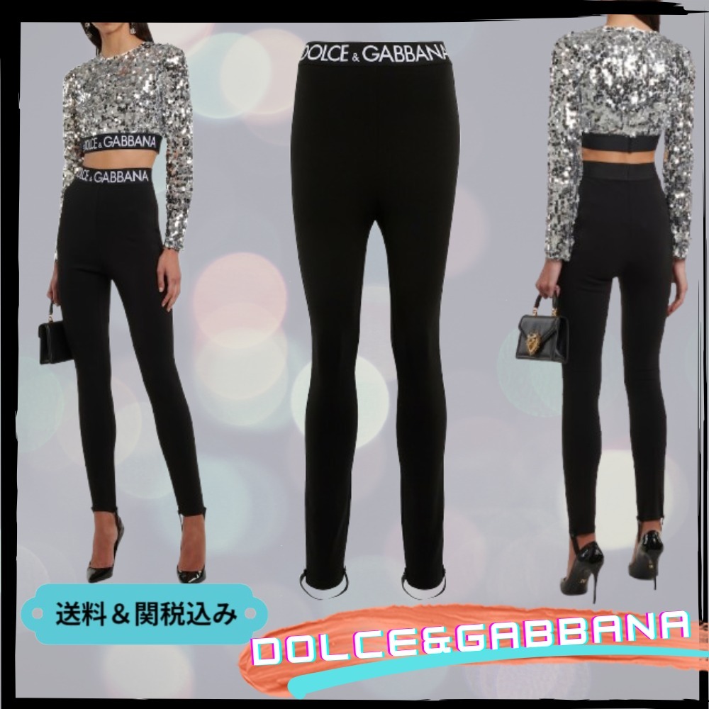 【DOLCE & GABBANA】ロゴ レギンス