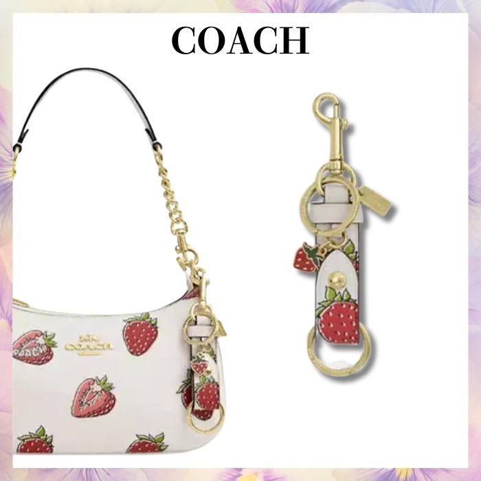 いちごがキュート♪【COACH】トリガー スナップ バッグチャーム