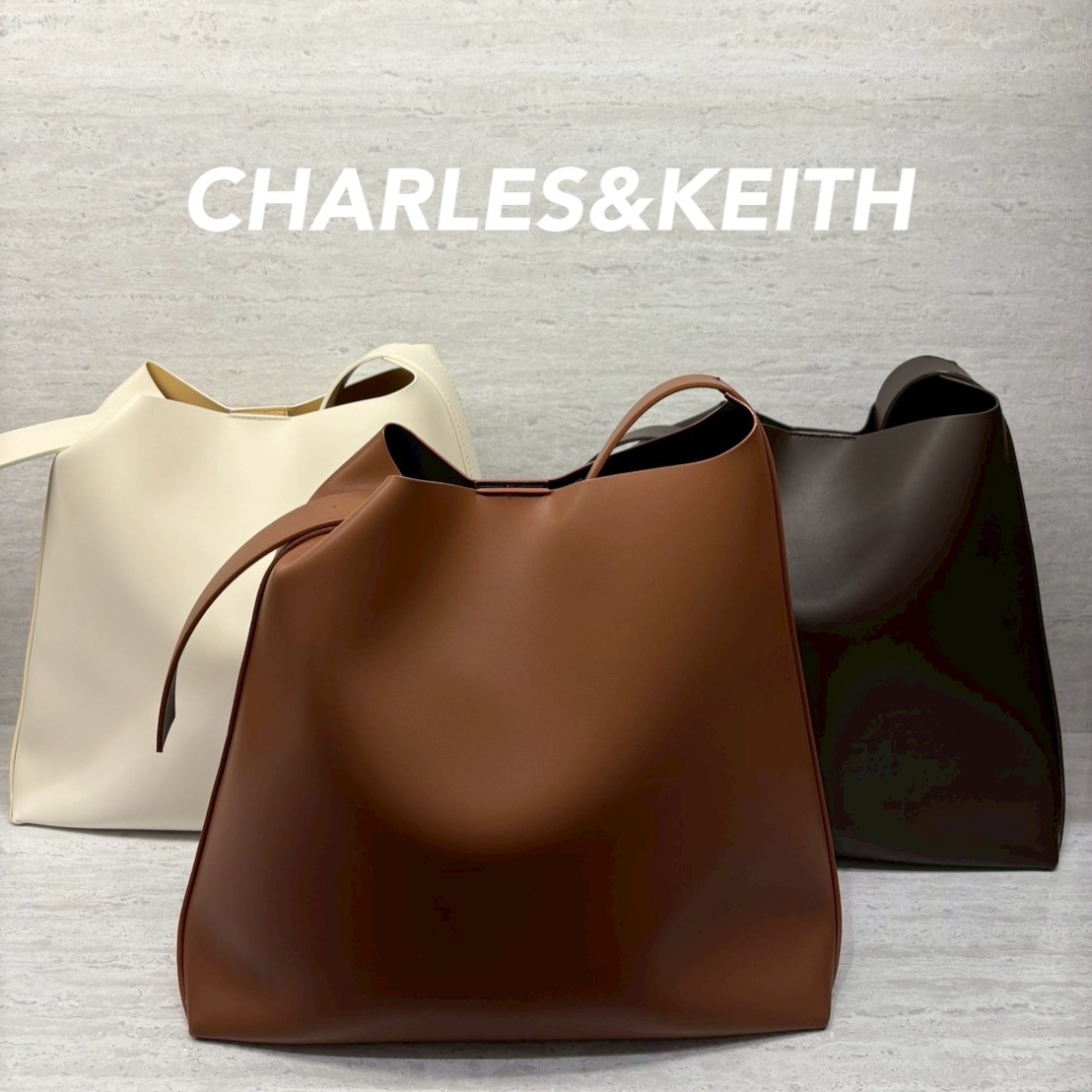 ★CHARLES&KEITH★Edna Tote Bag 通勤通学トートバック送料込