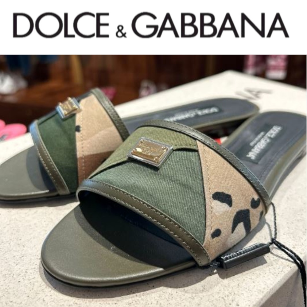 早い者勝ち【D&G】カモフラージュプリント フラットサンダル