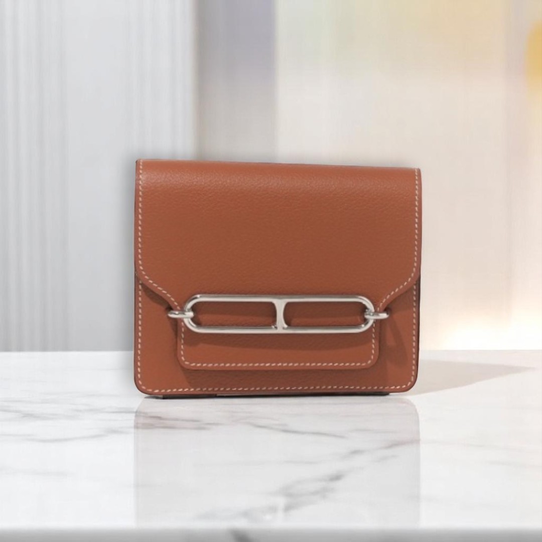 VINTAGE●HERMES●エルメス ロウリス スリム ウォレット