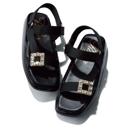ロジェヴィヴィエ レザー ミュール サンダル たきまき 滝沢眞規子(タキマキ) Roger Vivier(ロジェ・ヴィヴィエ