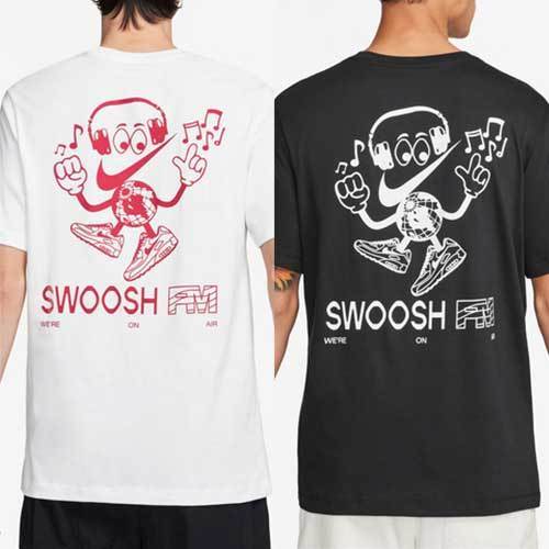 Nike★Swoosh FM graphic バックプリント Ｔシャツh★選べる２色