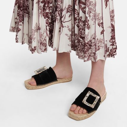 ＊Roger Vivier＊オープン ベルベット エスパドリーユ サンダル エスパドリーユ Roger Vivier(ロジェ・ヴィヴィエ) - 海外通販の