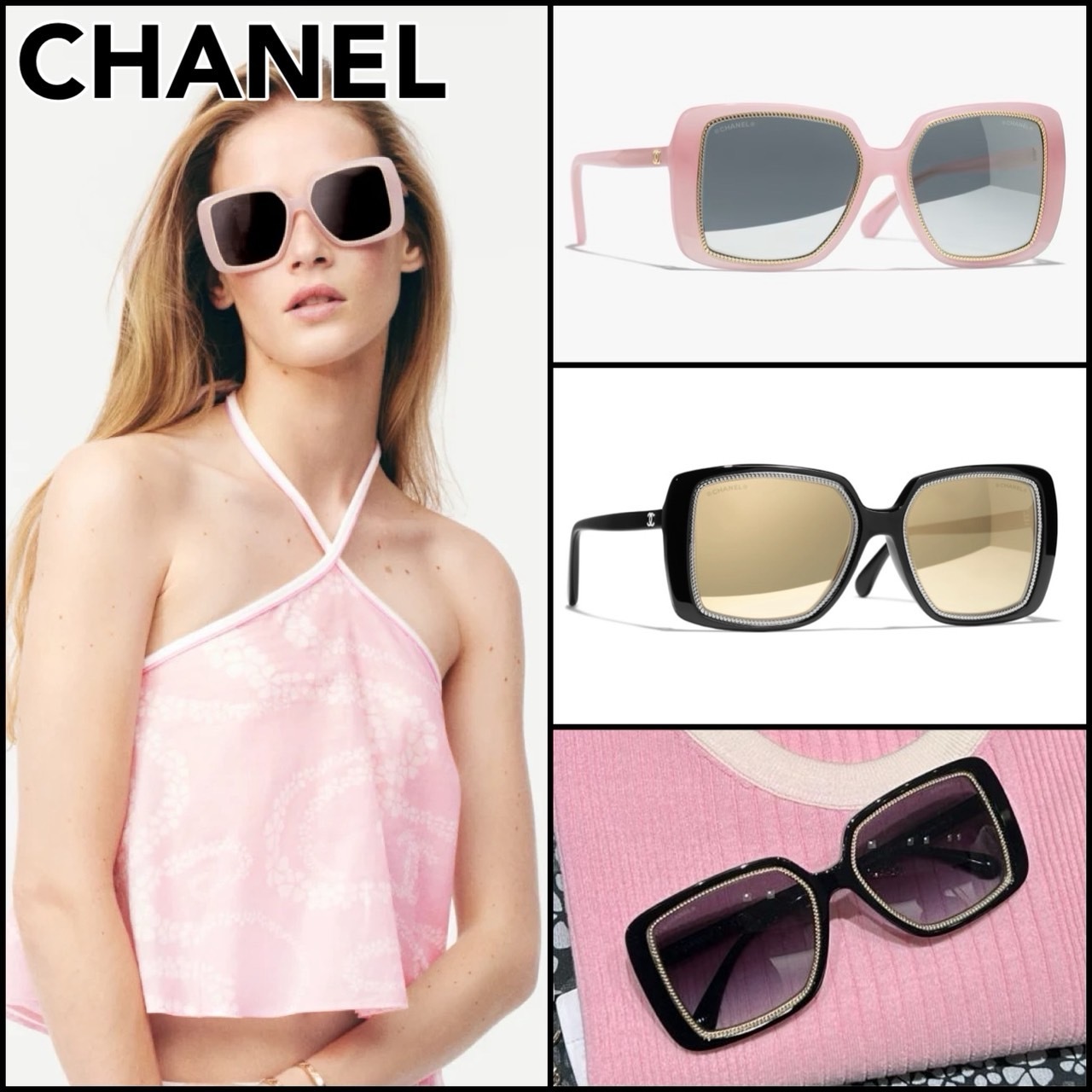 ココビーチ♪【CHANEL】スクエア シェイプ アイウェア