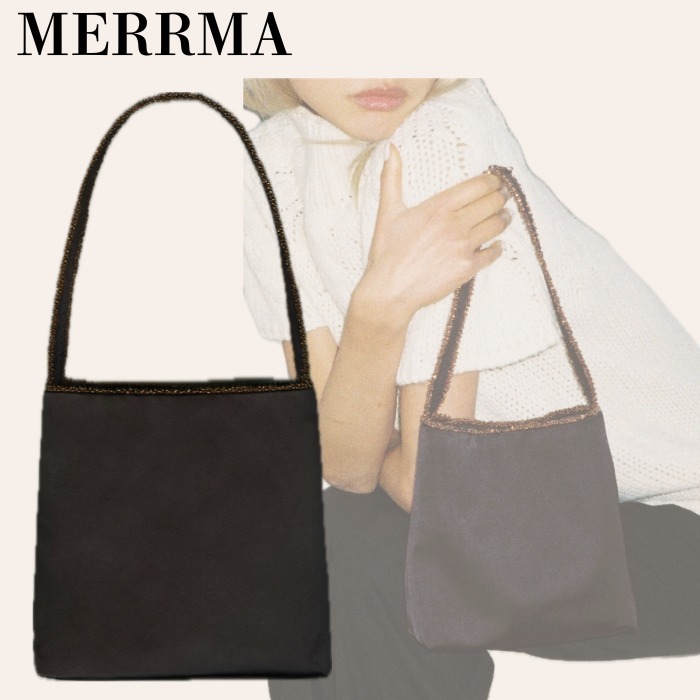 【MERRMA】メルマ ハンドバッグ BEAD BAG ビーズ サテン