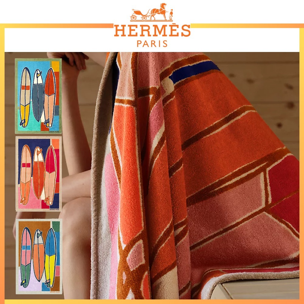 【大人の上品スタイル】HERMES ビーチタオル3種類