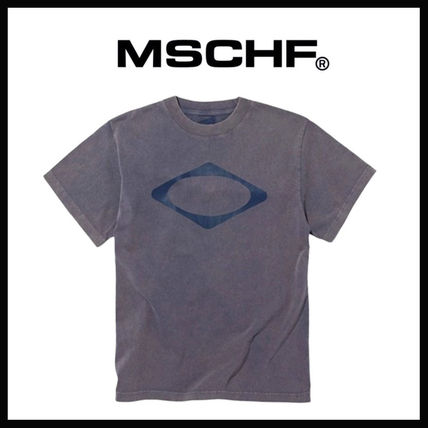 ★関税/送料込★MISCHIEF★RHOMBUS WASHED BASIC T-SHIRT ○MISCHIEF○RHOMBUS T-SHIRTS ロゴ Tシャツ 半袖 韓国人気