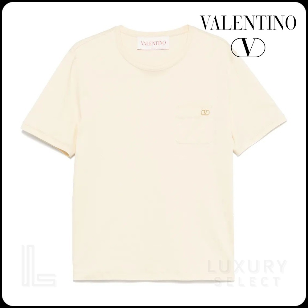 【Valentino】T-SHIRT VLOGO SIGNATURE◆6V3MG16XAQ5