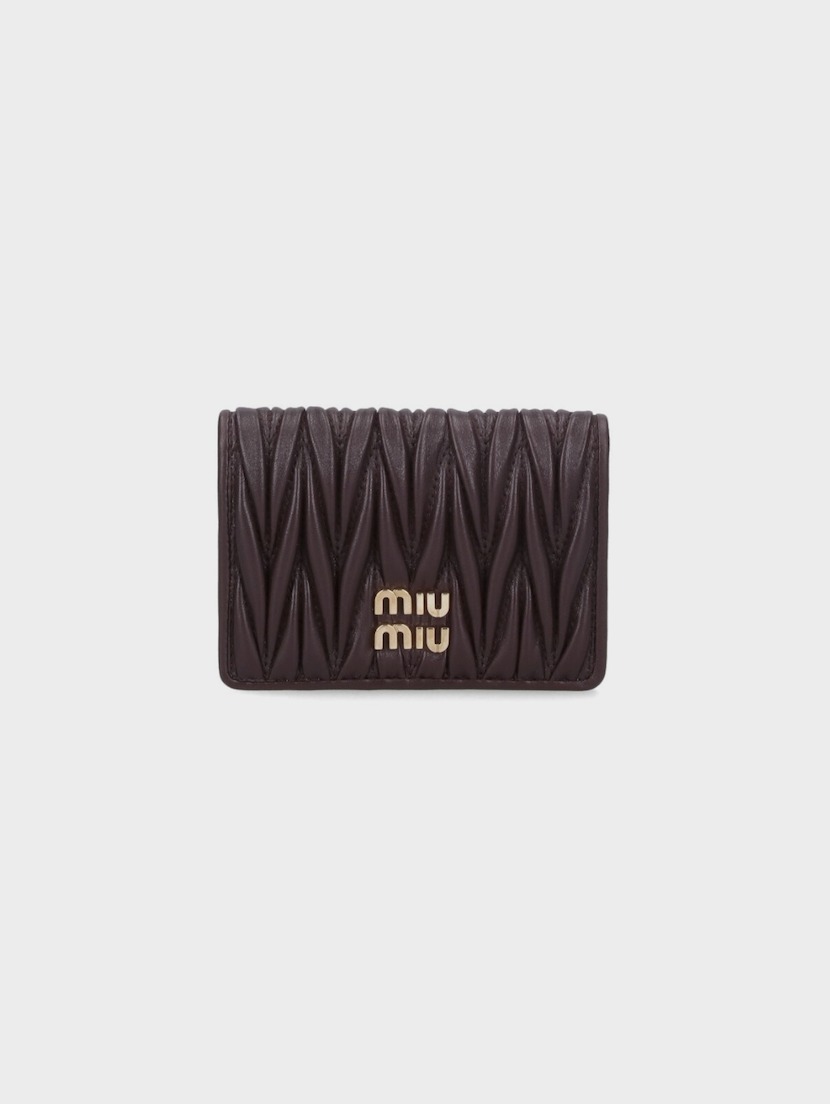 [新着!!]☆Miu miu ミュウミュウ 二つ折りカードホルダー☆