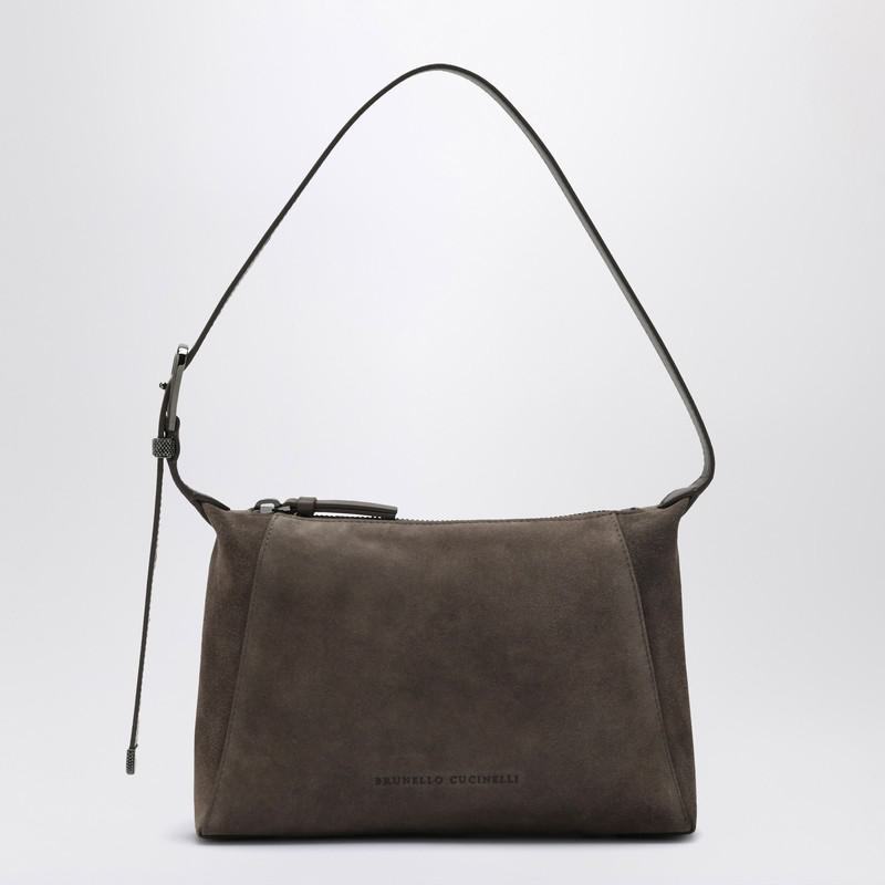 【関税＆送料込み】Brunello Cucinelli Brown Suede Bag With