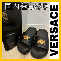 VERSACE メデューサ レザー スライドサンダル 関税送料込