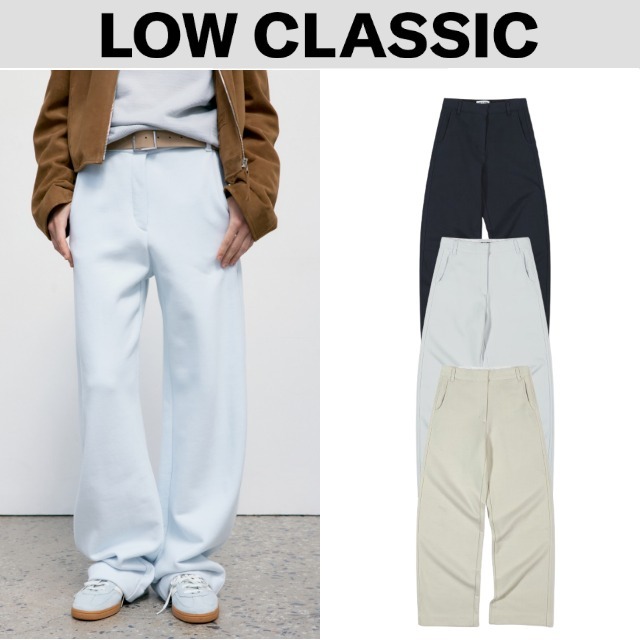 【LOW CLASSIC】 JERSEY COCOON FIT PANTS 3色