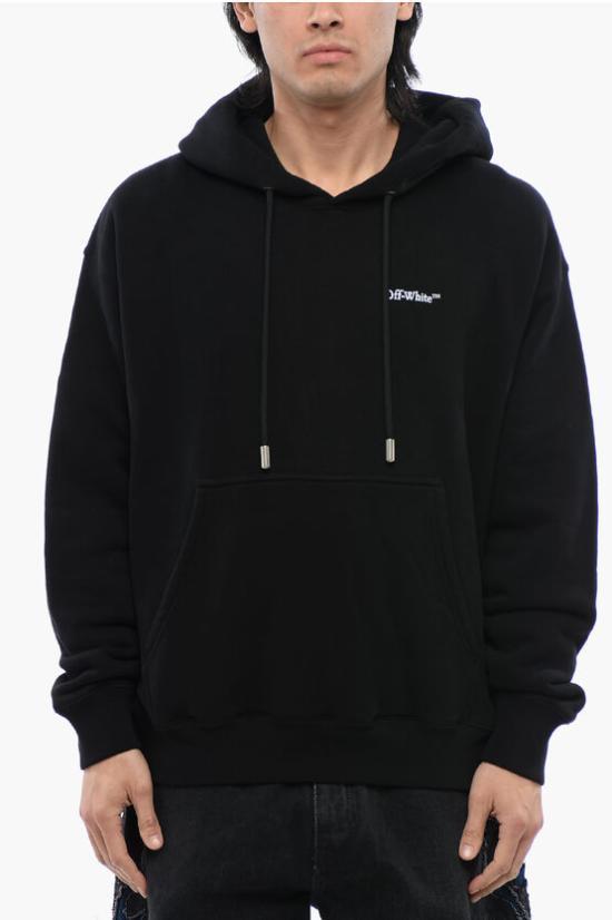 パーカー・フーディ OFF WHITE Men Hoodies OMBB085S24FLE0011001 Black