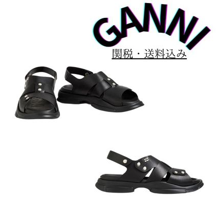 ラバー Ganni(ガニー) サンダル・ミュール(レディース) - 海外