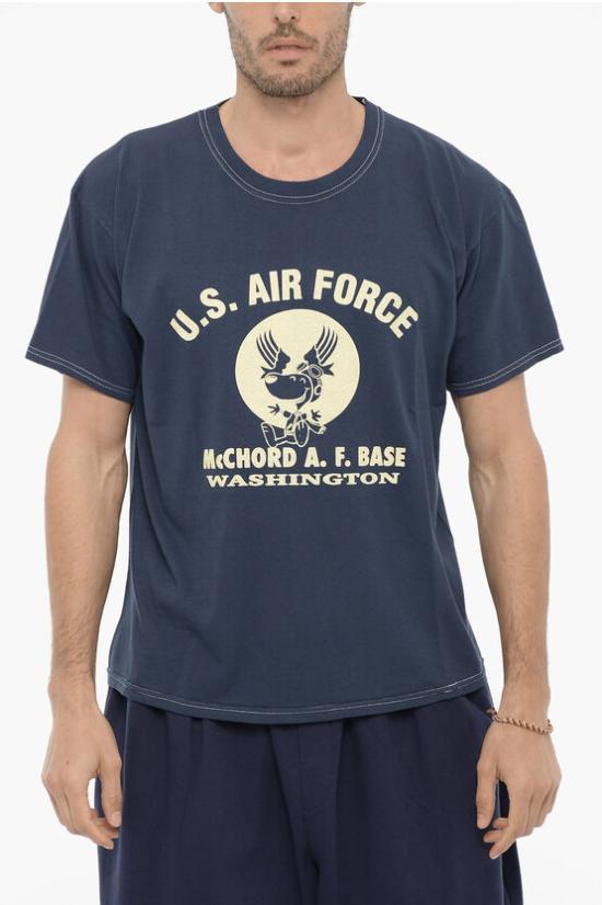 Tシャツ・カットソー WILD DONKEY Men T Shirts T AIR FORCECO DYEBLU Blue