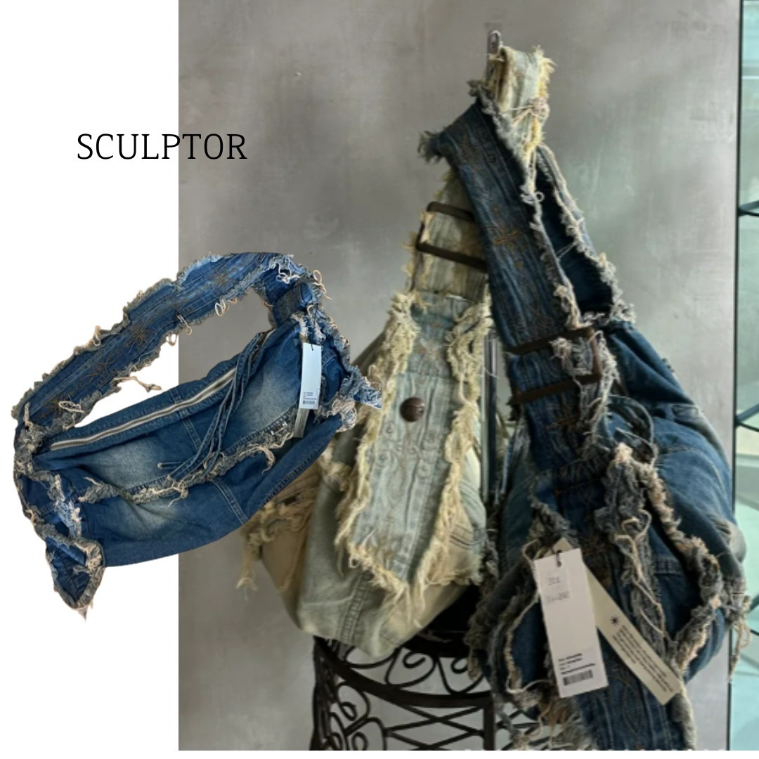 【SCULPTOR】♡Destroyedデニムダッフェルバック ♡
