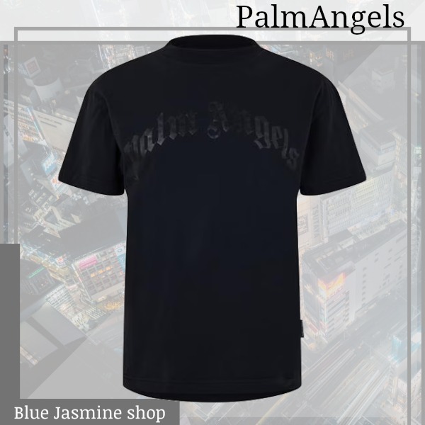 【関税無・国内発】Palm Angels / Curve Logo T-Shirt / Tシャツ