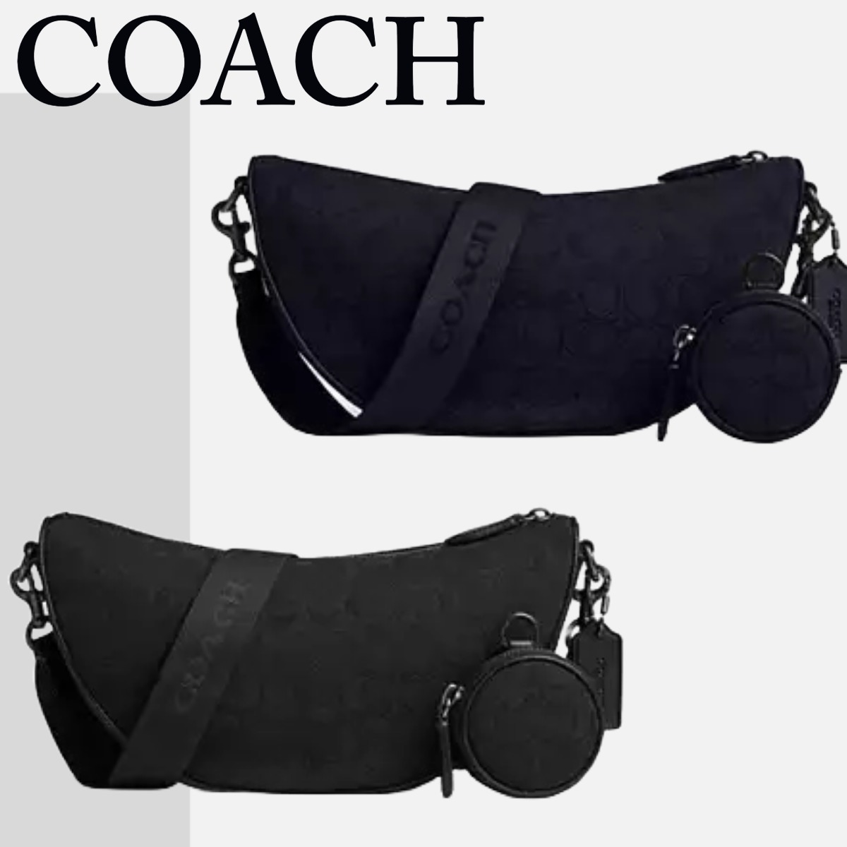 COACH ホール ソフト スリング バッグ・シグネチャー ジャカード