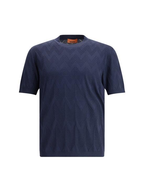 Tシャツ・カットソー MISSONI Men T Shirts US25SL02BK043Z S72JF BLUE