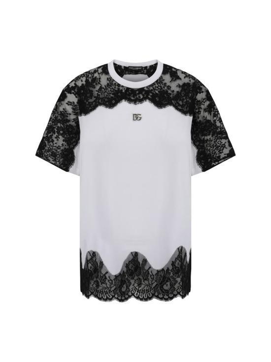 Tシャツ・カットソー DOLCE  GABBANA Women Tunic Tops F8V16ZFU7EQ W0800 WHITE
