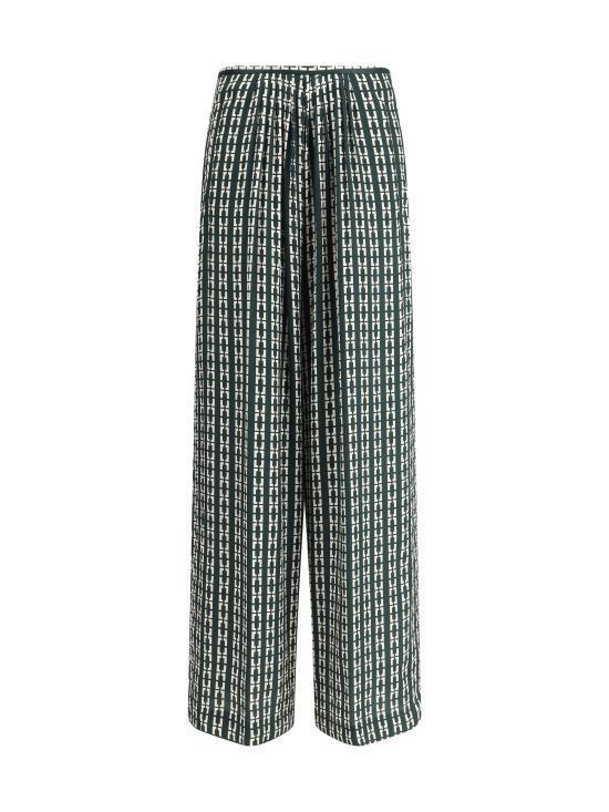 パンツ FORTE FORTE Women Straight Pants 13628MYPANTS 6037 GREEN