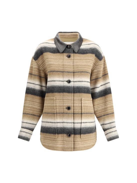 ジャケット ISABEL MARANT ETOILE Women Jackets MA0367FAC1D02E 50CM BROWN