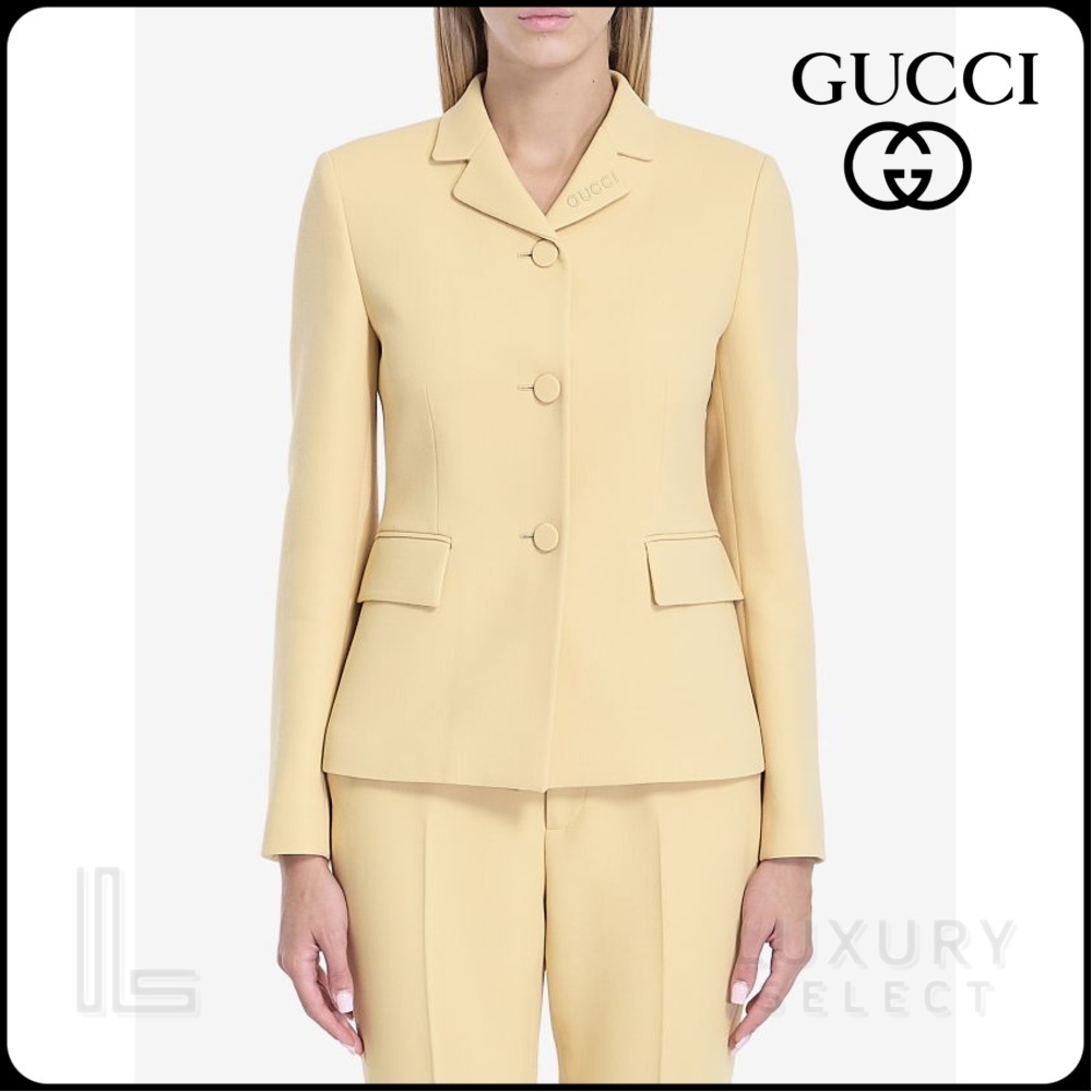 【GUCCI】WOOL CREPE JACKET●793775Z7AA29048