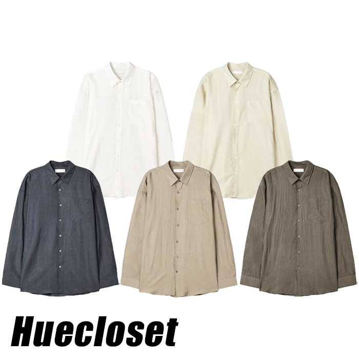 シャツ HUECLOSET H Linen Overfit Shirt 25KERO415
