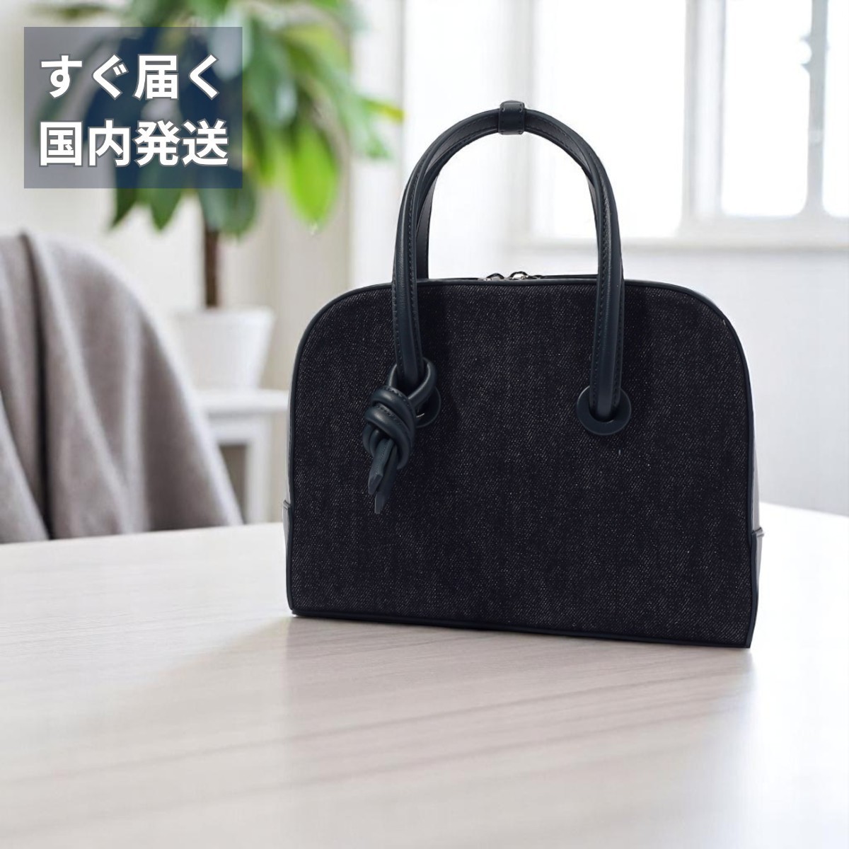 セール【VASIC】ヴァジック APERO MINI デニム ハンドバッグ