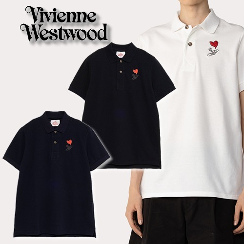 【Vivienne Westwood】即対応 HEART AND ORB ポロシャツ