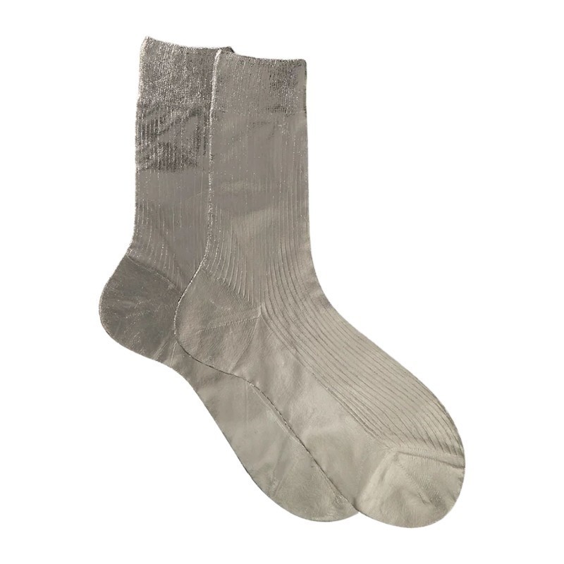 タイツ・ソックス Maria La Rosa ONE RIBBED LAMINATED SOCKS (WS21 79 MLR 911A)