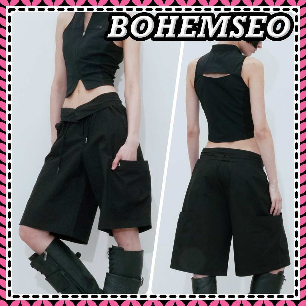 【BOHEMIAN SEOUL】OPEN POCKET BERMUDA PANTS