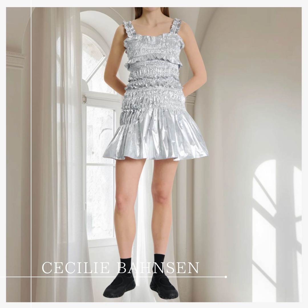 大人のためのリュクス【CECILIE BAHNSEN】ウーナドレス シルバー