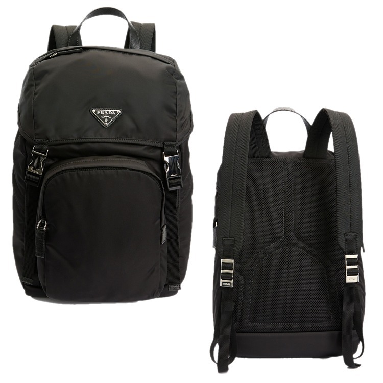 PRADA☆トライアングルロゴ リナイロン バックパック BLACK