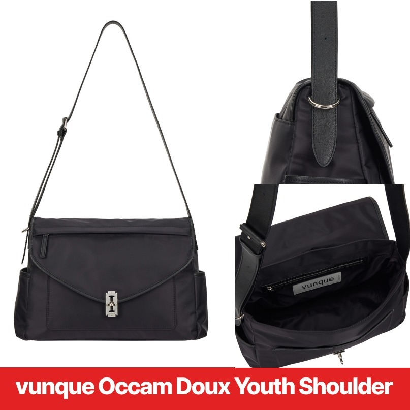 ★vunque★Occam Doux Youth Shoulder 通勤用のデイリーバッグBK