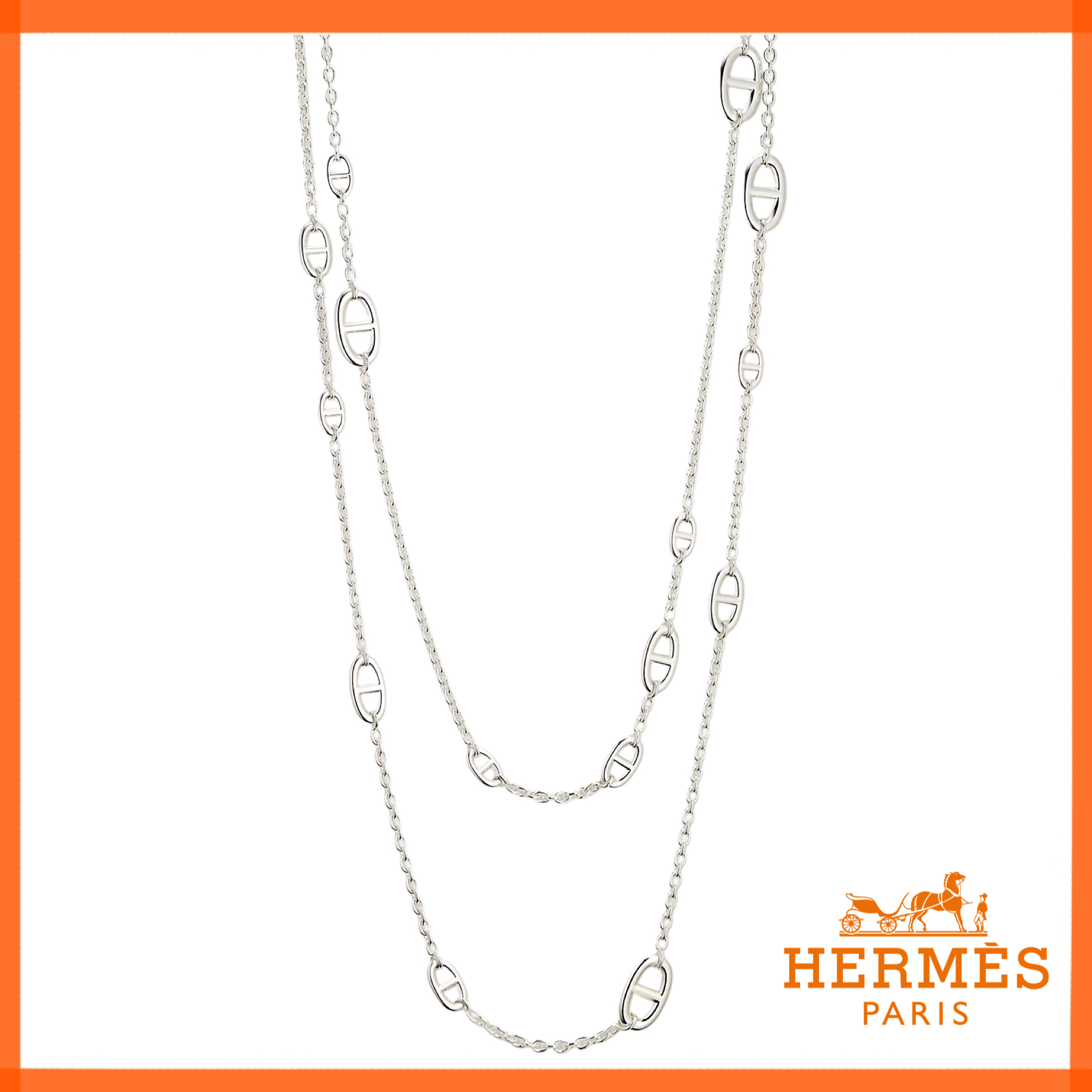 【HERMES】ロング ペンダントFarandole long necklace 160