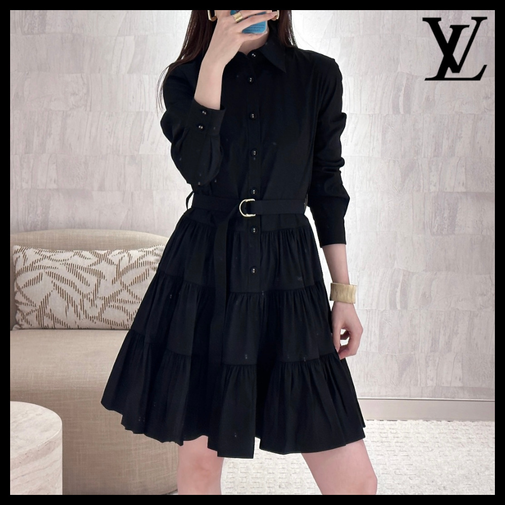 【クラシックな美しさが際立つ♪】Louis Vuitton★シャツドレス