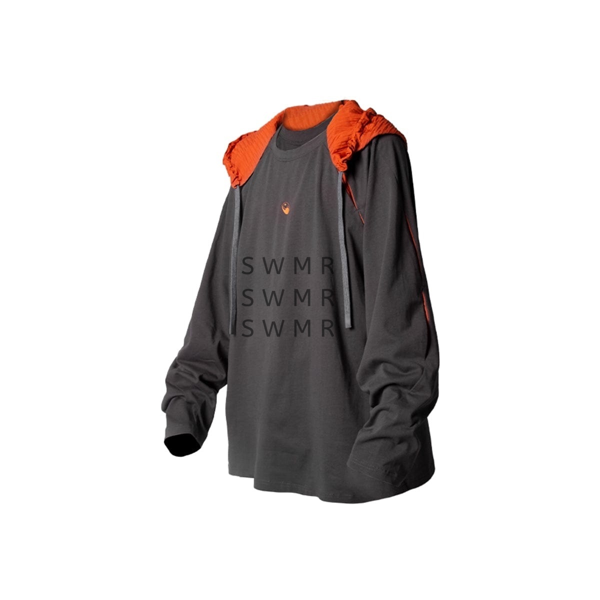 関送込 RELABEL The Scab Deconstructed Pleated Hoodie