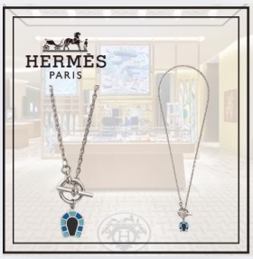 お洒落♪【HERMES】ヘリオス ホースシュー ネックレス