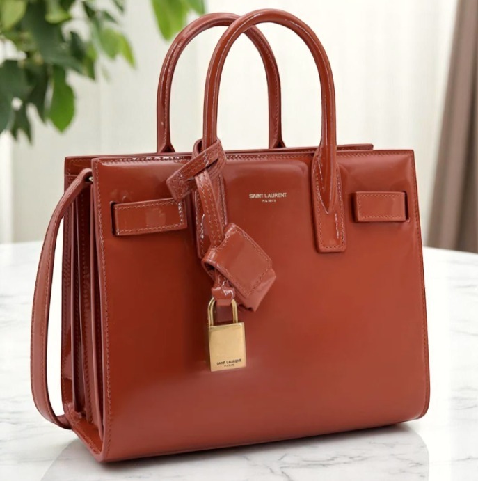 ラストチャンス【Saint laurent】2Way レザー ハンドバッグ