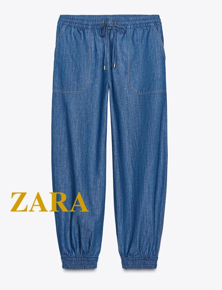 ☆ドイツ発*ZARA*新作*ジョガーウエストパンツ/INDIGO☆