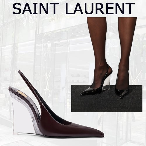 SAINT LAURENT サンローラン Miller110 レザー スリングバック