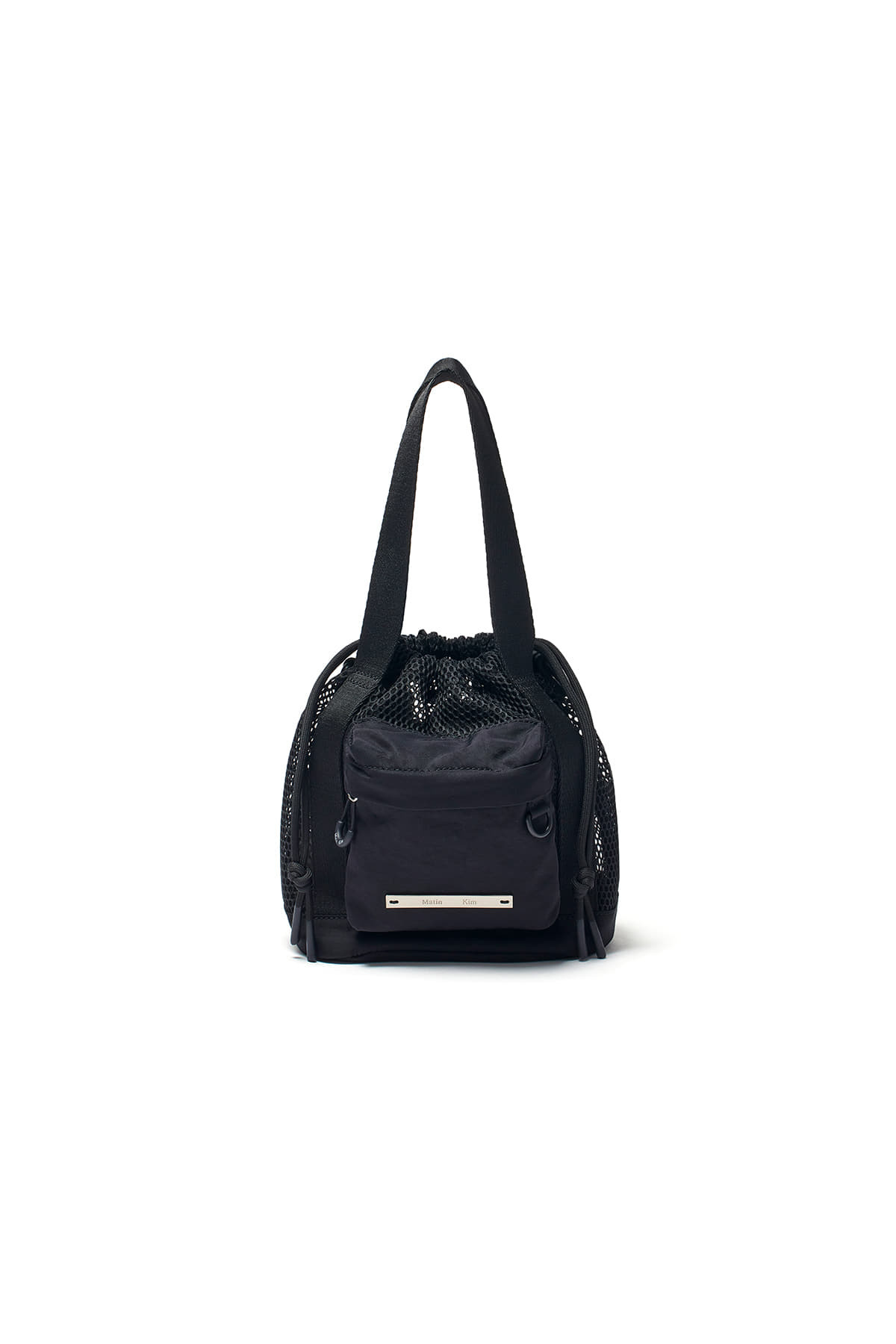 【MATIN KIM】 ONE POCKET MESH MINI BAG IN BLACK