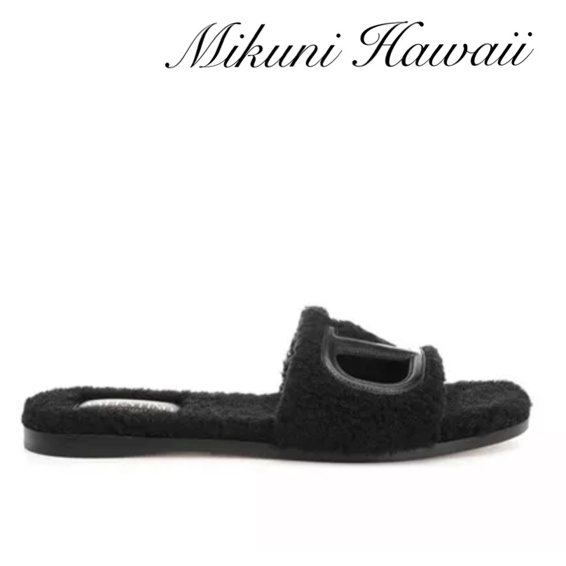 ★VIP価格SALE★Valentino Garavani★ファー スライドスリッパ